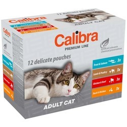 Calibra Cat Premium Adult Pouches Multipack 12 pcs