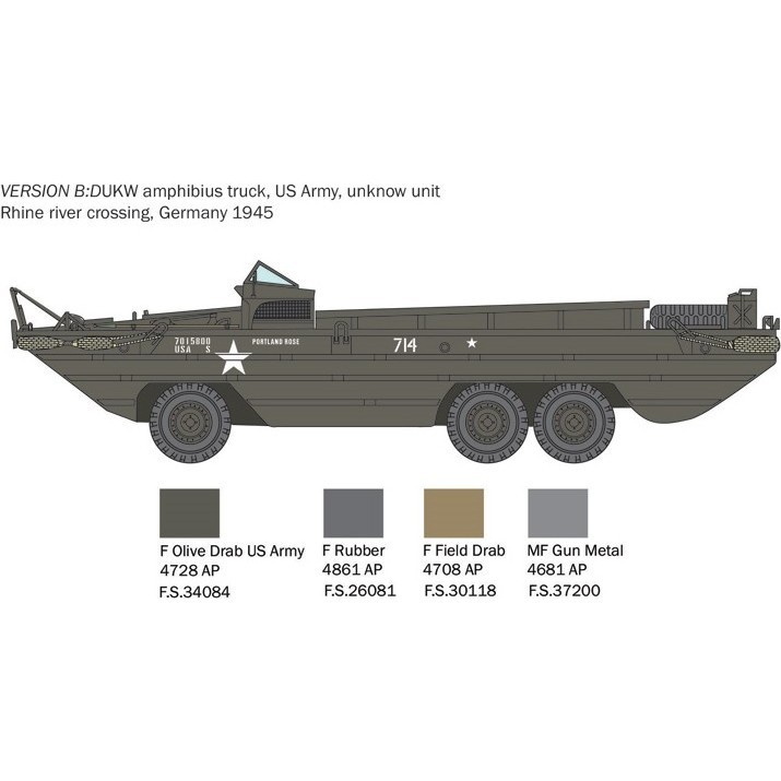 ITALERI DUKW 2 1\/2 GMC Truck Amphibious Version (1:35)