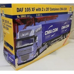 ITALERI DAF XF105 with 2 x 20ft Container (1:24)