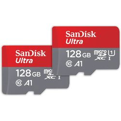 SanDisk Ultra microSD with Adapter 128&nbsp;ГБ 2&nbsp;шт