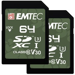 Emtec SD UHS-I U3 V30 Outdoor 64&nbsp;ГБ 2&nbsp;шт