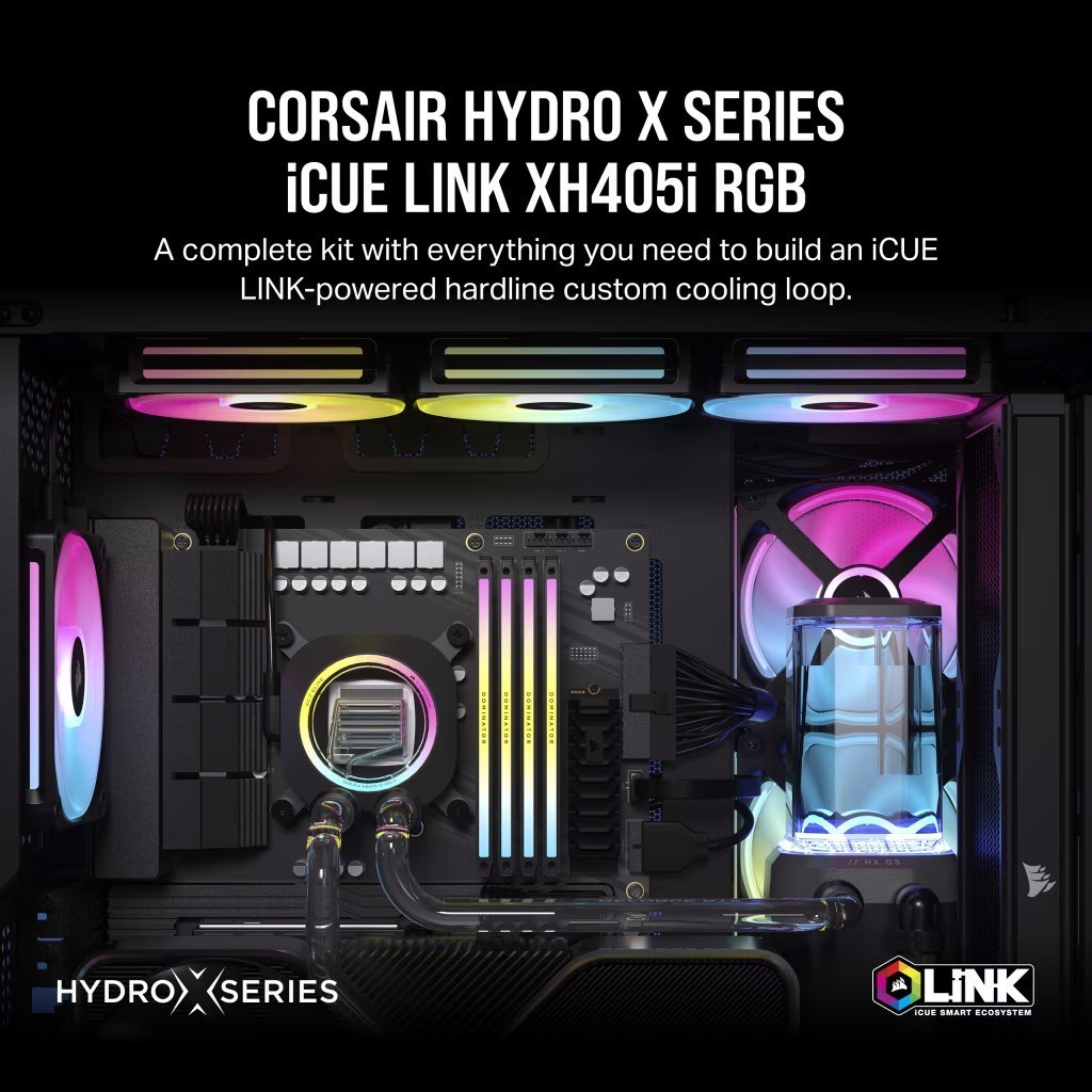 Corsair Hydro X Series iCUE LINK XH405i RGB Gray