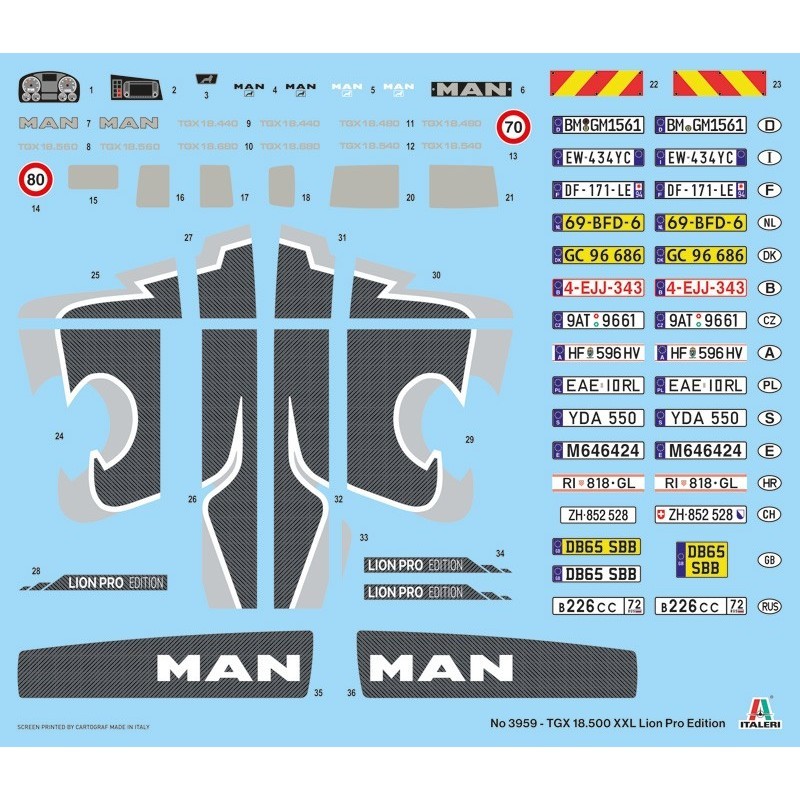 ITALERI Man TGX 18.500 XXL Lion Pro Edition (1:24)
