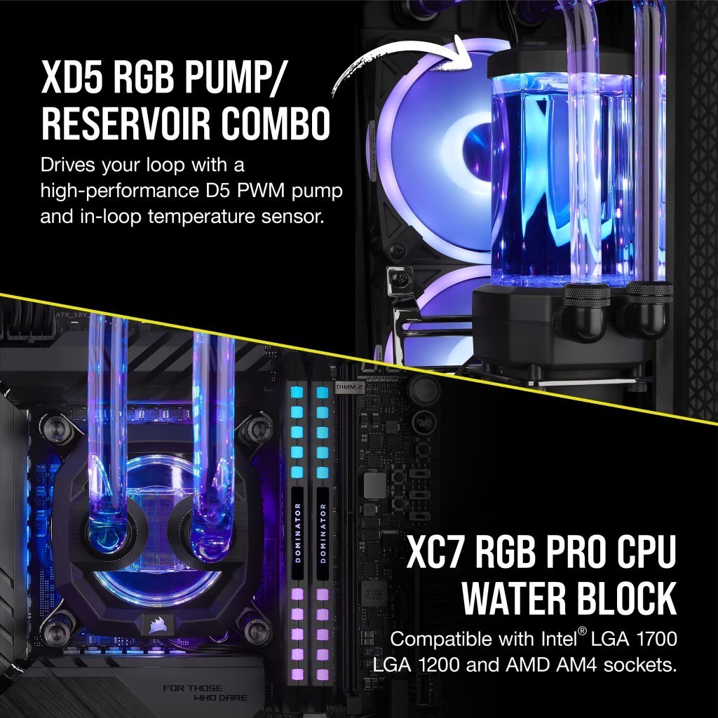 Corsair Hydro X Series iCUE XH305i RGB PRO Custom Cooling Kit Black