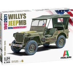 ITALERI Willys Jeep MB 80th Anniversary 1941-2021 (1:24)