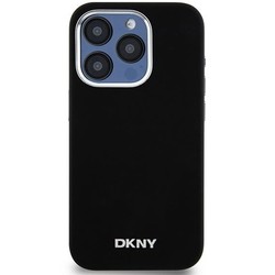 DKNY Liquid Silicone Small Metal Logo MagSafe for iPhone 15 Pro Max