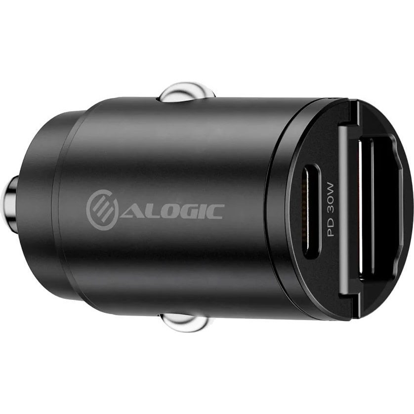 ALOGIC 30W Rapid Power Mini Car Charger USB-C & USB-A