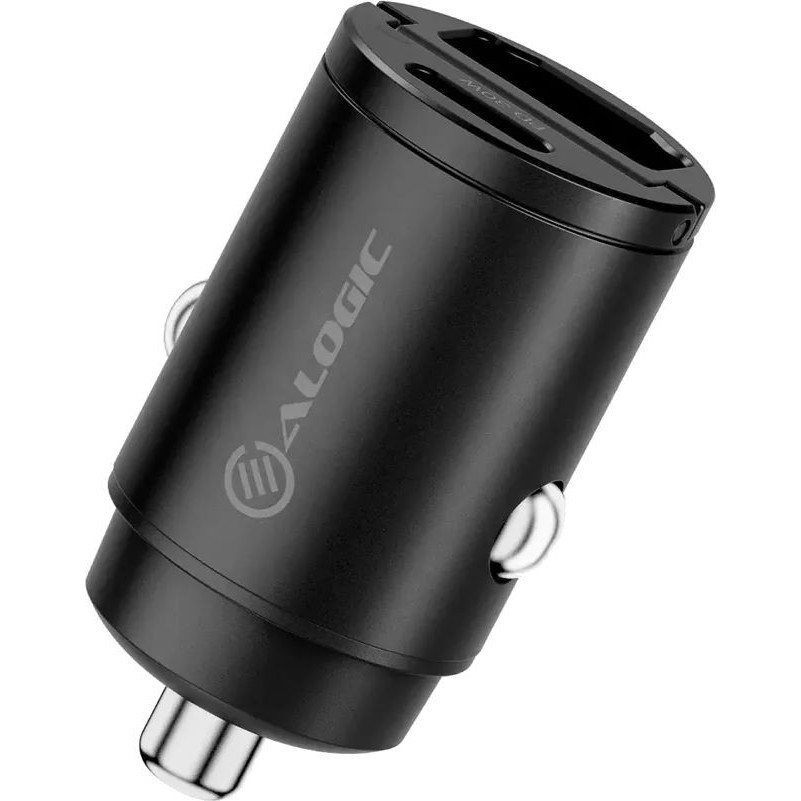 ALOGIC 30W Rapid Power Mini Car Charger USB-C & USB-A