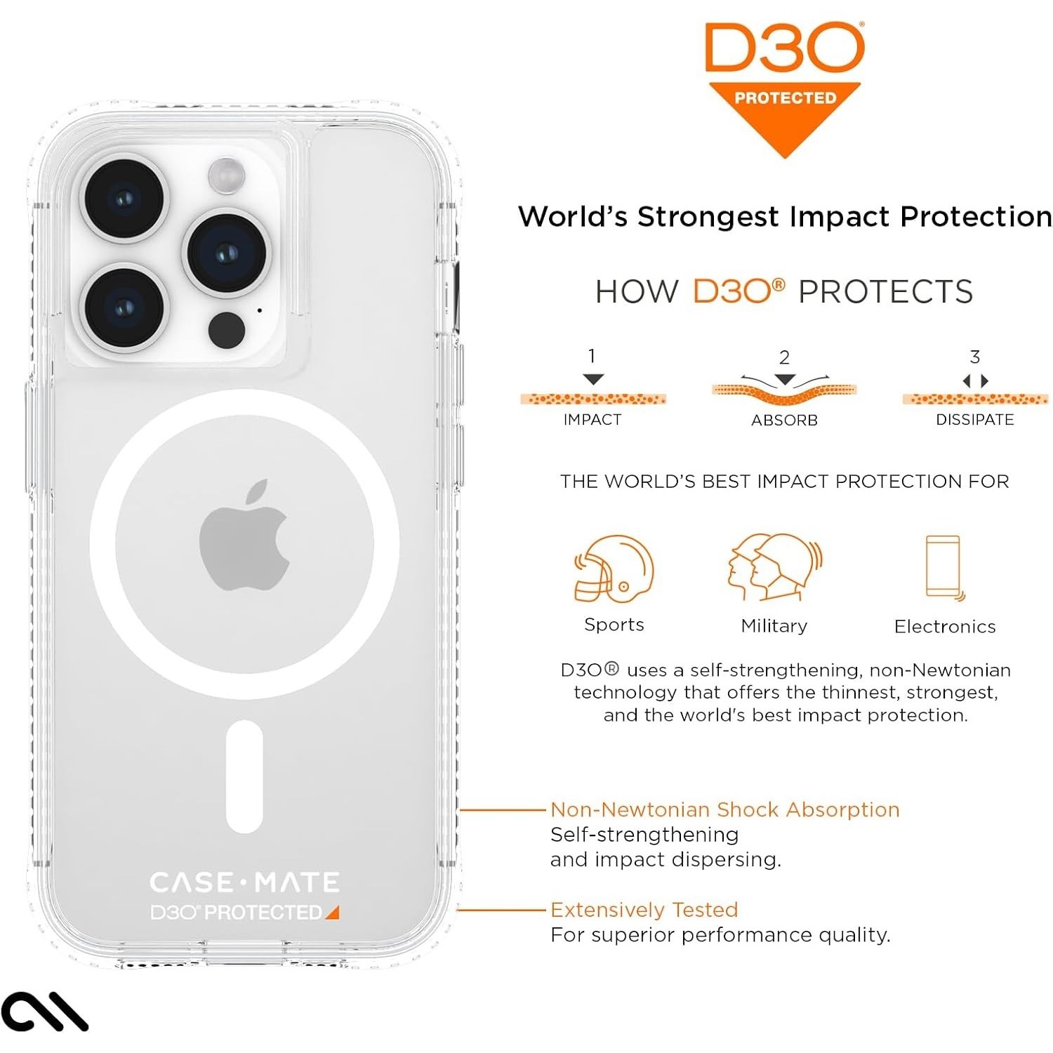 Case-Mate Ultra Tough Plus D30 MagSafe for iPhone 15 Pro