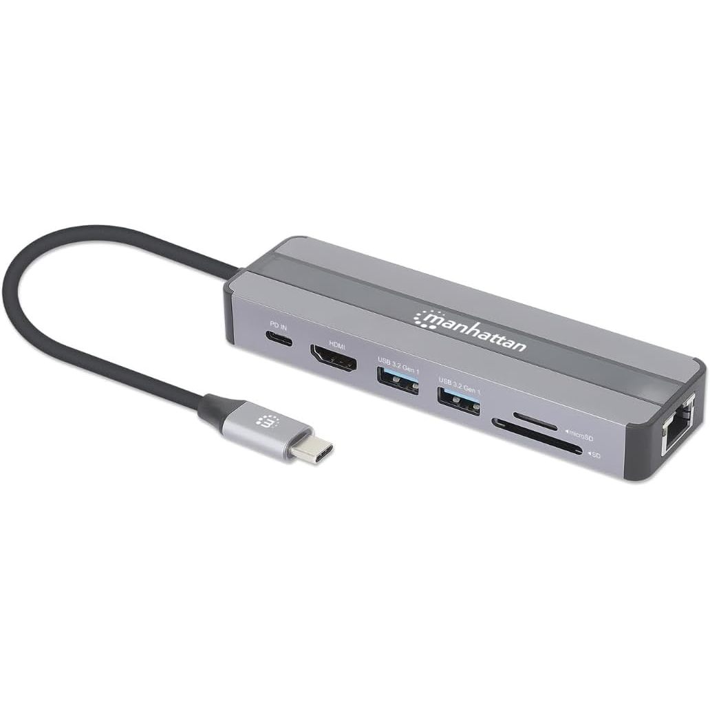 MANHATTAN USB-C 7-in-1 Docking Station with Power Delivery