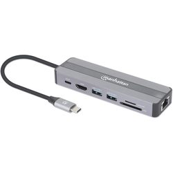 MANHATTAN USB-C 7-in-1 Docking Station with Power Delivery