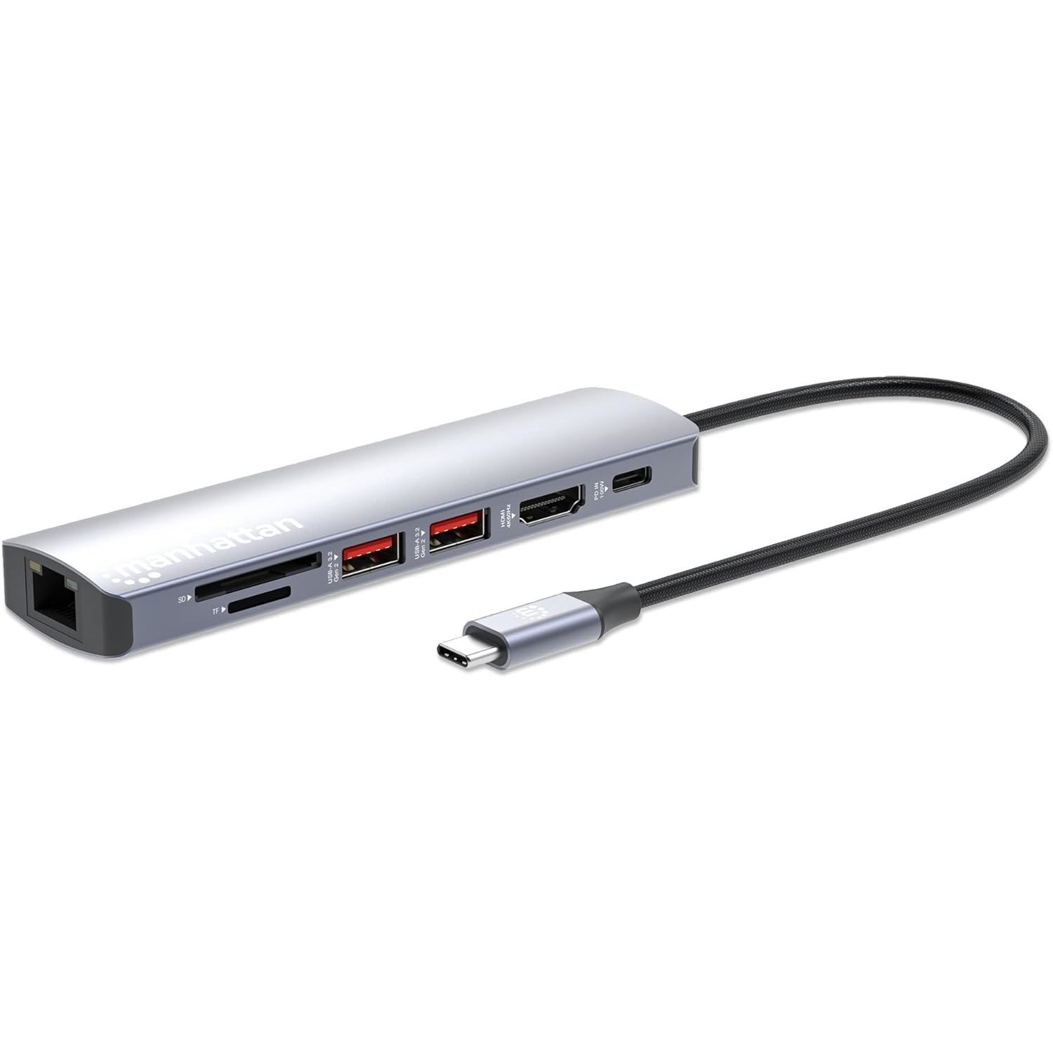 MANHATTAN USB-C PD 7-in-1 4K Docking Station\/Multiport Hub