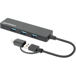 MANHATTAN 4-Port USB 3.0 Type-C \/ Type-A Combo Hub