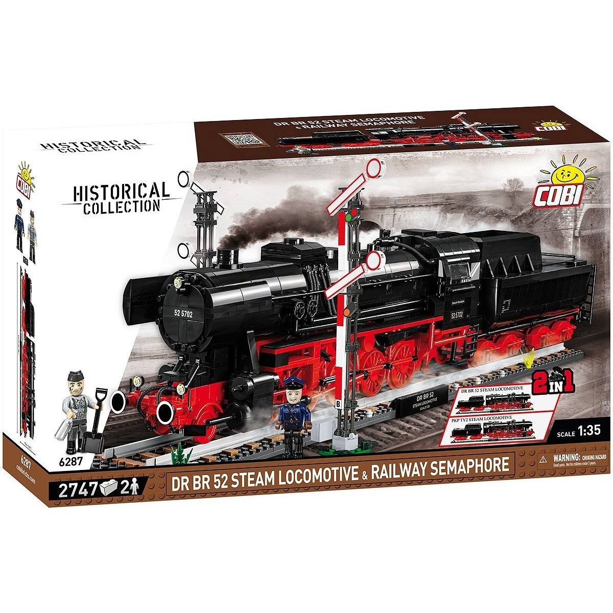 COBI DR BR 52 Steam Locomotive and Railway Semaphore 6287