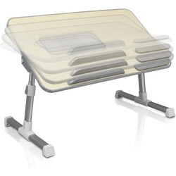 Aluratek Adjustable Ergonomic Laptop Cooling Table with Fan