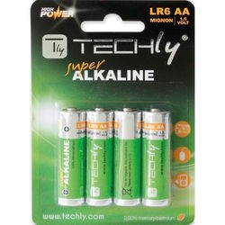 TECHLY Alkaline  4xAA