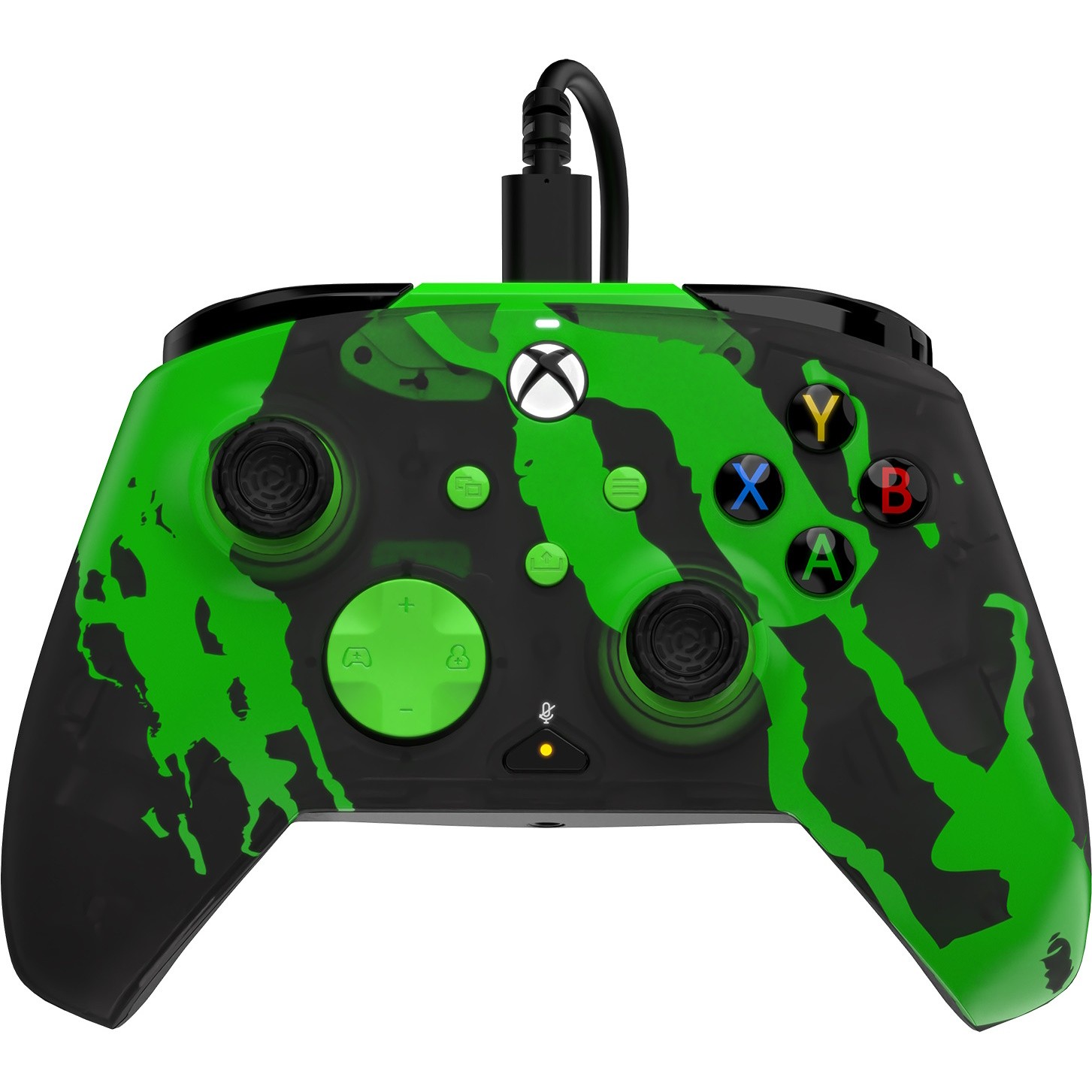 PDP Xbox Series X|S & PC Jolt Green Rematch Glow Advanced Wired Controller