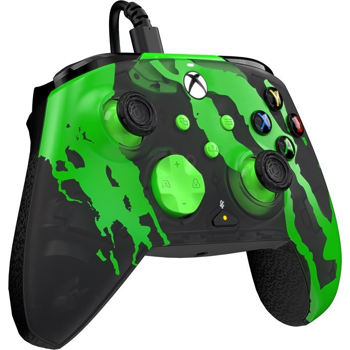 PDP Xbox Series X|S & PC Jolt Green Rematch Glow Advanced Wired Controller