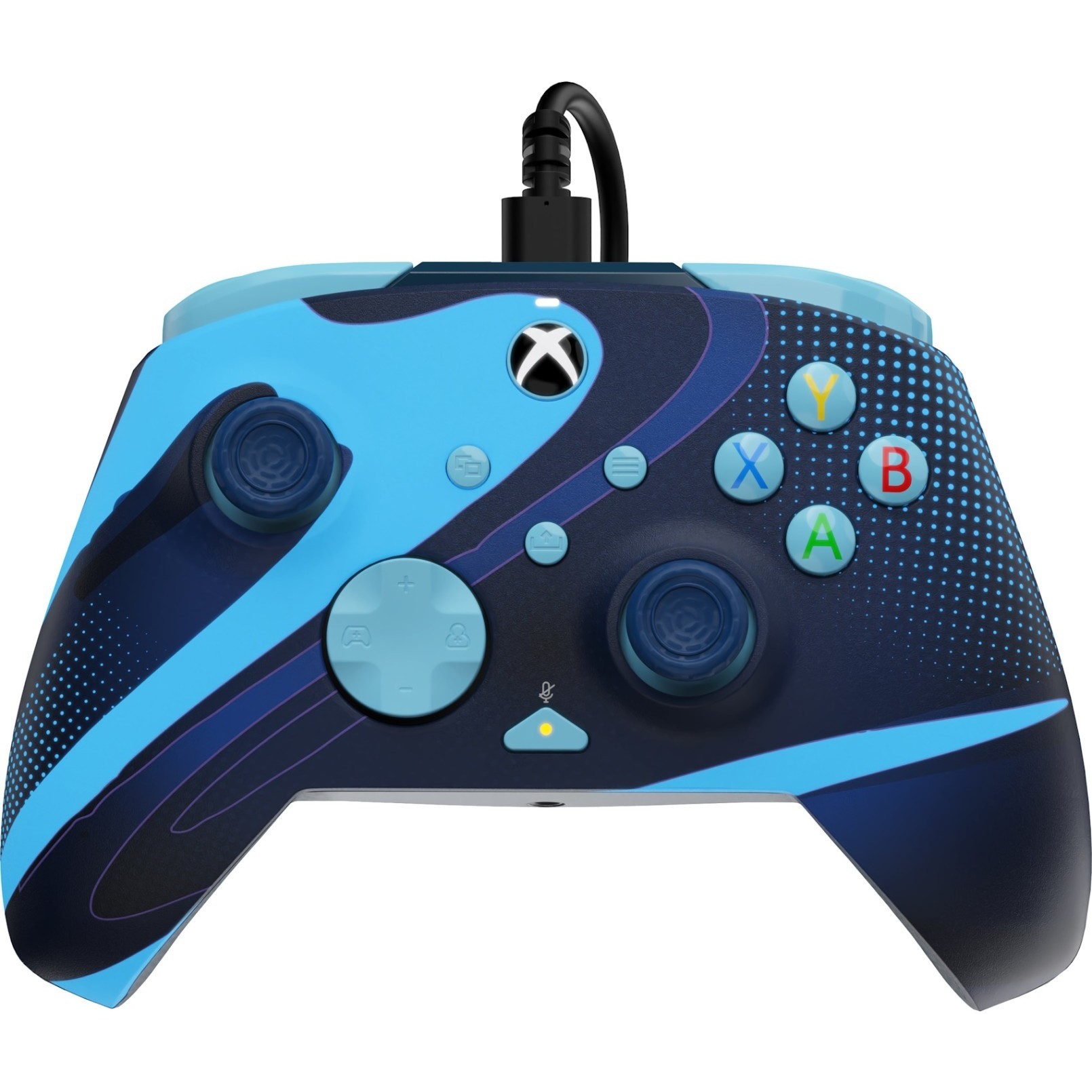 PDP Xbox Series X|S & PC Blue Tide Rematch Glow Advanced Wired Controller