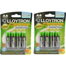 Lloytron 8xAA 1300 mAh