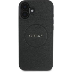 GUESS Grained Ring MagSafe for iPhone 16 Plus