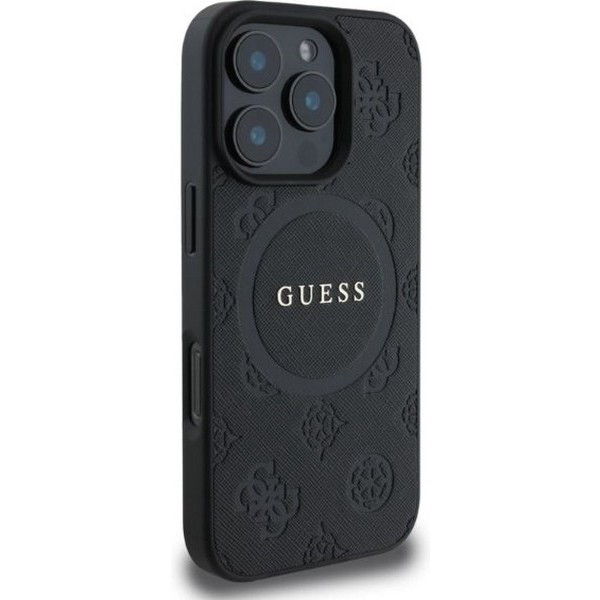 GUESS Saffiano Peony Classic Logo with MagSafe for iPhone 16 Pro Max
