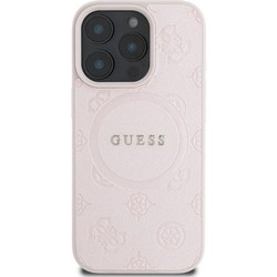 GUESS Saffiano Peony Classic Logo with MagSafe for iPhone 16 Pro Max