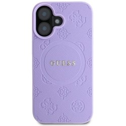 GUESS Saffiano Peony Classic Logo with MagSafe for iPhone 16