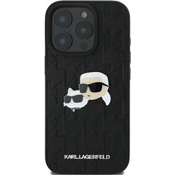 Karl Lagerfeld Monogram Karl&Choupette Head Pin for iPhone 16 Pro