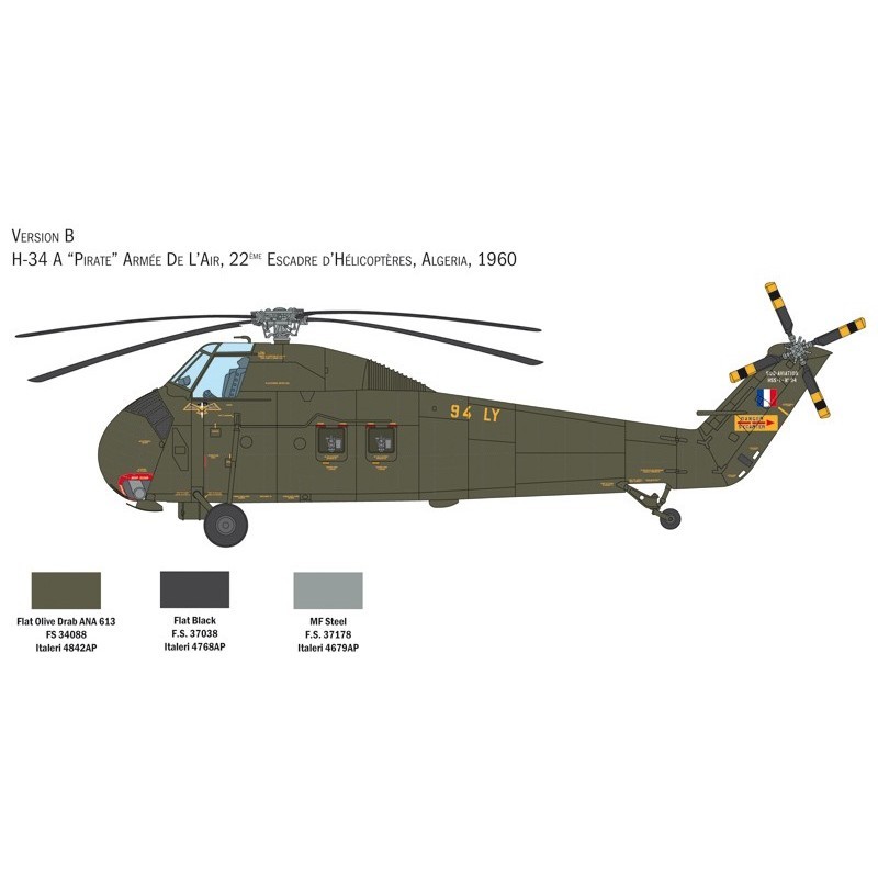 ITALERI H-34A Pirate \/UH-34D U.S. Marines (1:48)