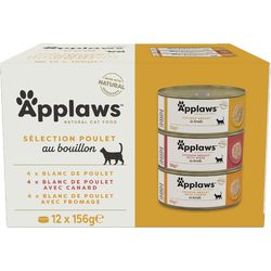 Applaws Adult Canned Chicken Selection in Broth 12 pcs