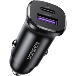 Ugreen 2-Port Fast Car Charger 30W