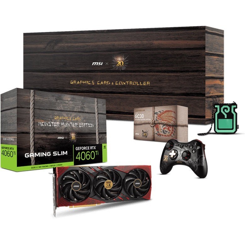 MSI GeForce RTX 4060 Ti 8G GAMING SLIM MONSTER HUNTER