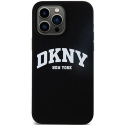 DKNY Liquid Silicone White Printed Logo MagSafe for iPhone 13 Pro Max