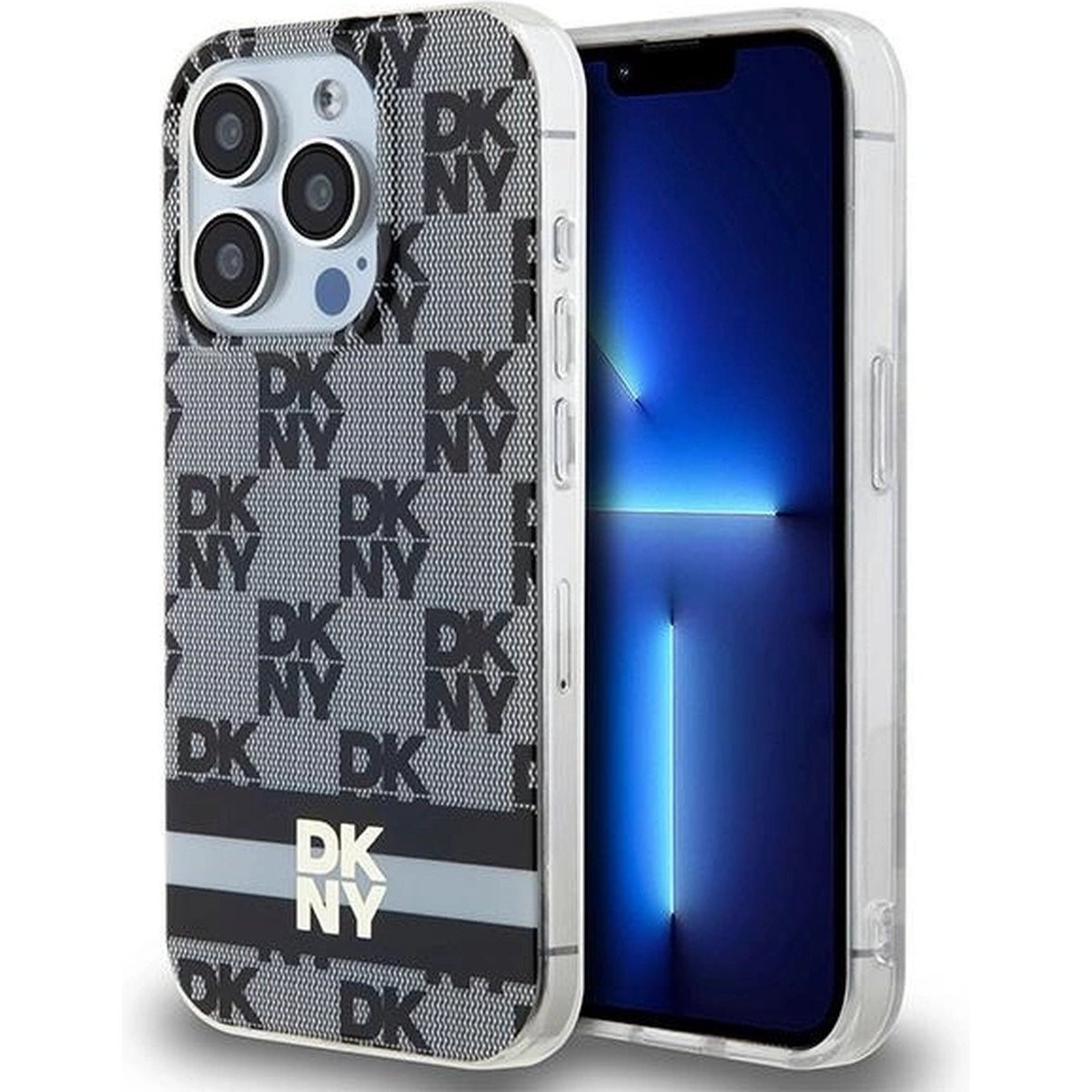 DKNY IML Checkered Mono Pattern & Printed Stripes MagSafe for iPhone 13 Pro