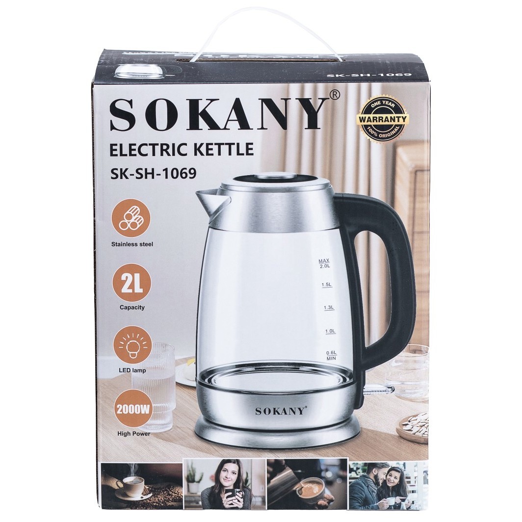 SOKANY SK-SH-1069 2000&nbsp;Вт 2&nbsp;л  нержавейка