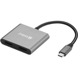 Sandberg USB-C Dock 2xHDMI+USB+PD