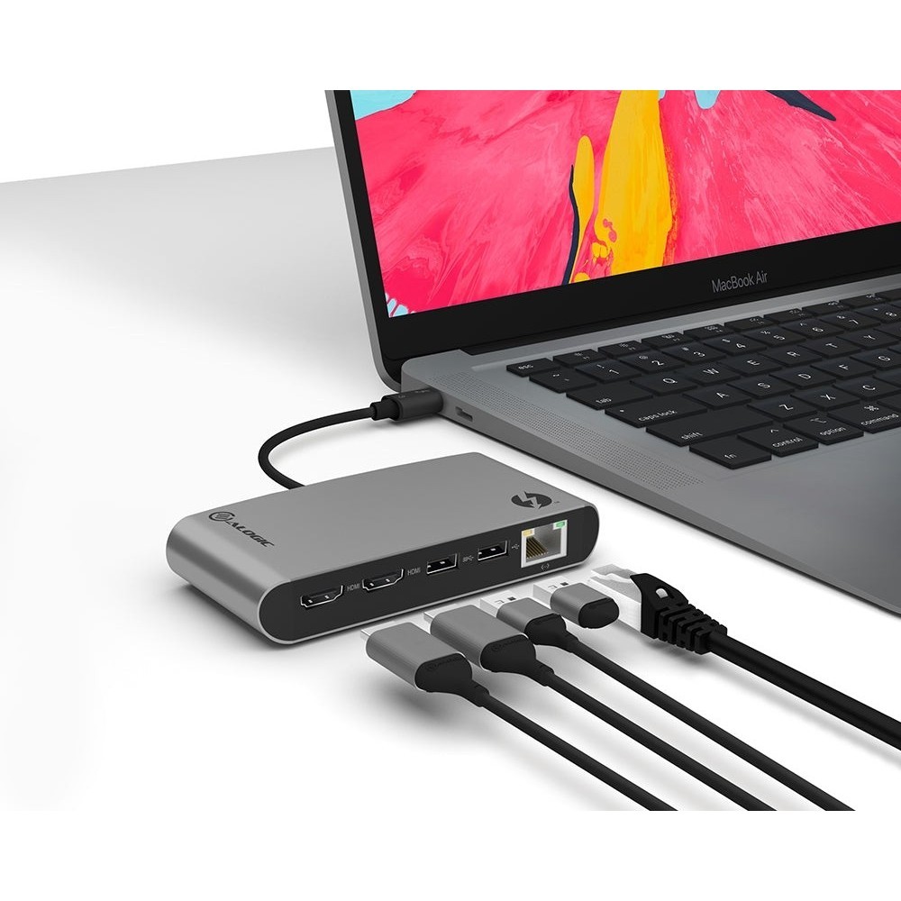 ALOGIC ThunderBolt 3 Dual HDMI PORTABLE Docking Station with 4K