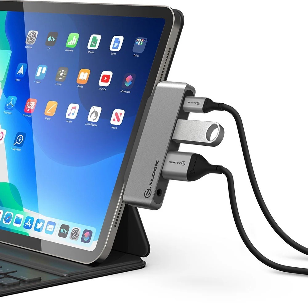 ALOGIC 4-in-1 USB-C Anchor HDMI Hub-USB-A, USB-C (PD 60W), 3.5mm Audio Jack, HDMI 4K@30Hz