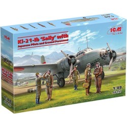 ICM Ki-21-Ib Sally with Japanese Pilots and Ground Personnel (1:48)