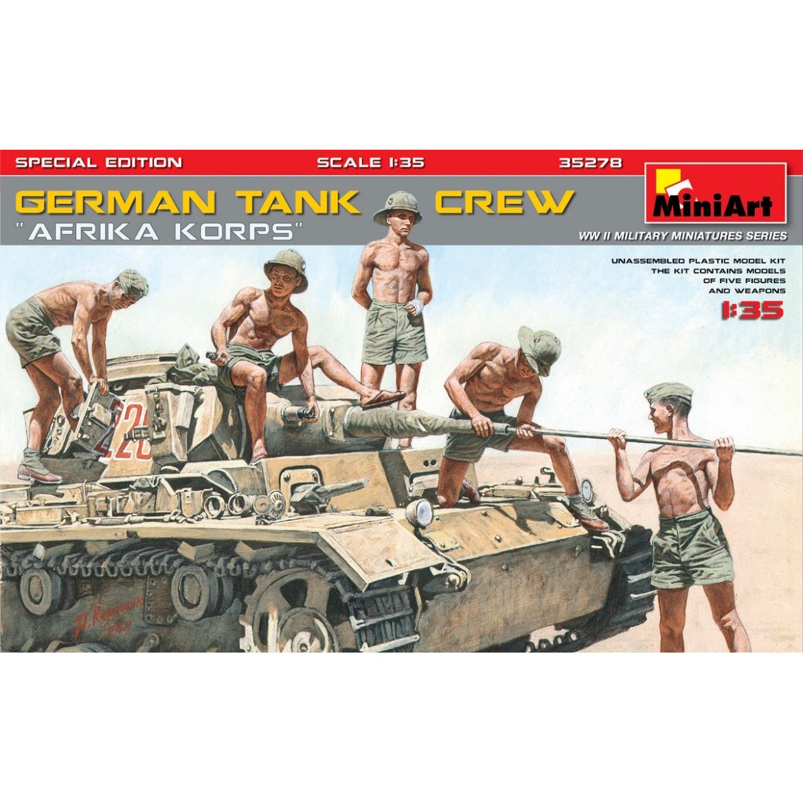 MiniArt German Tank Crew Afrika Korps Special Edition (1:35)