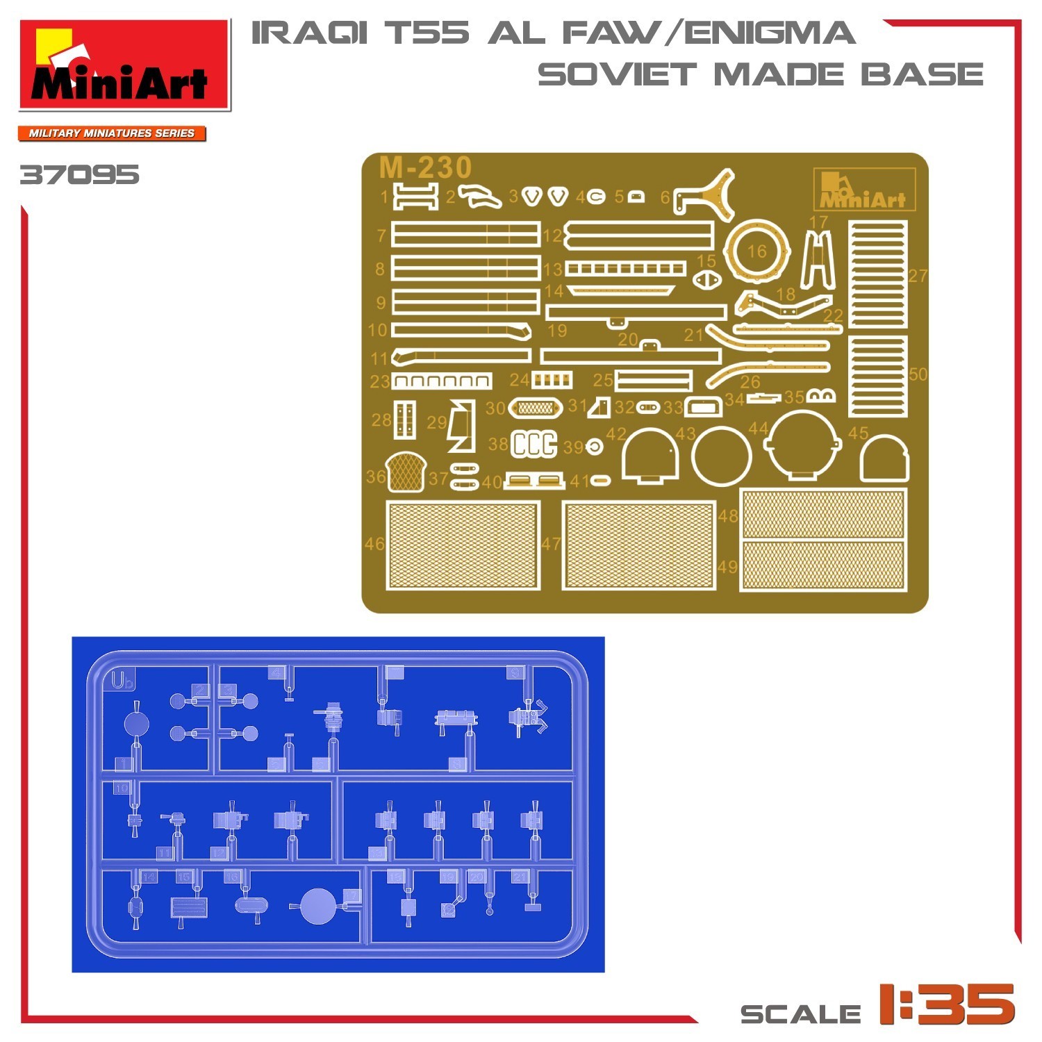 MiniArt Iraqi T-55 Al Faw\/Enigma. Soviet Made Base (1:35)