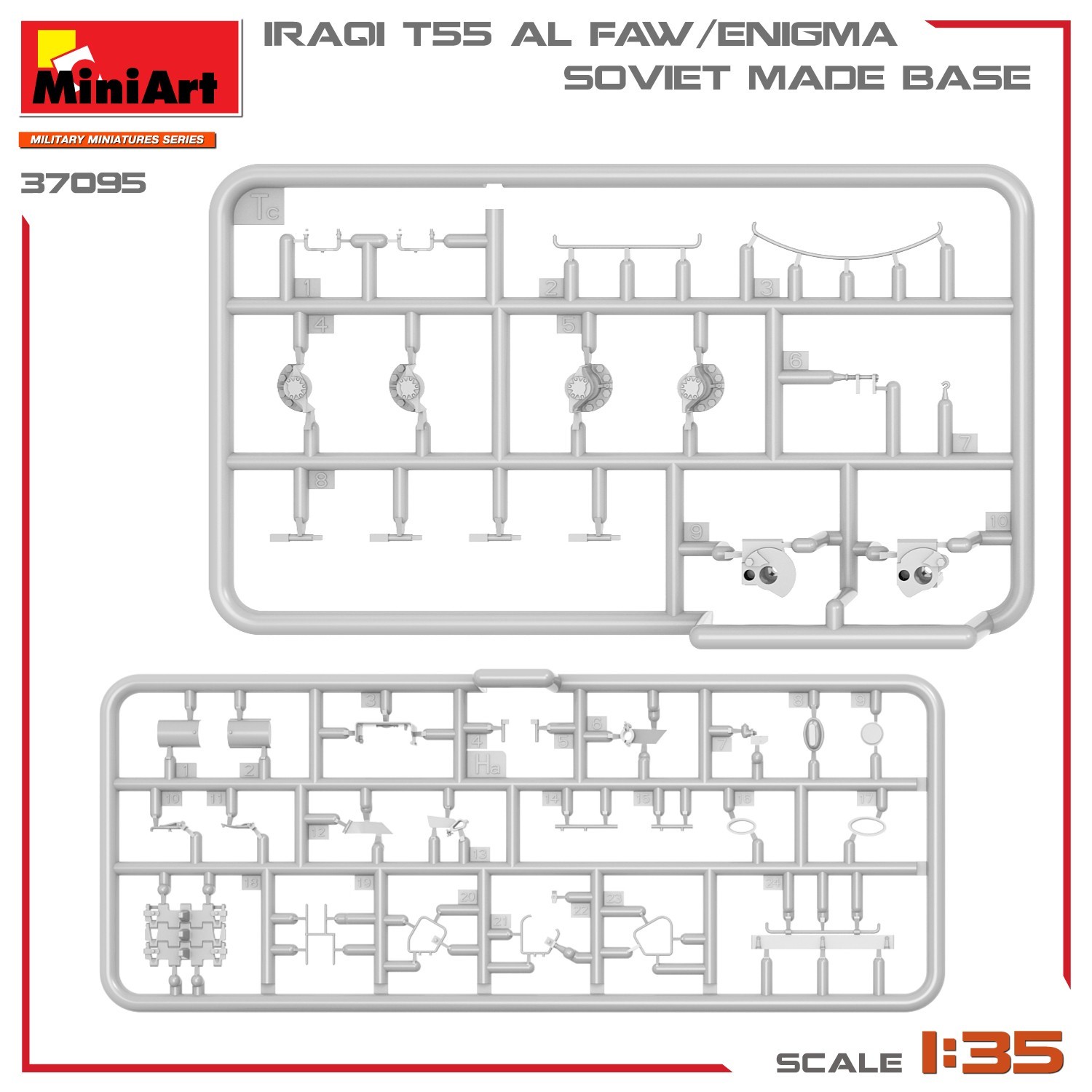 MiniArt Iraqi T-55 Al Faw\/Enigma. Soviet Made Base (1:35)