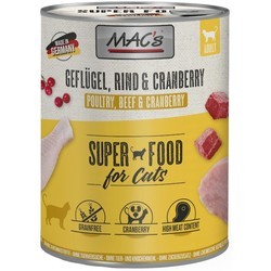 MACs Superfoods Adult Poultry\/Beef\/Cranberry 800 g