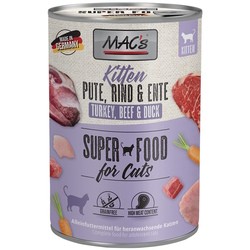 MACs Superfoods Kitten Turkey\/Beef\/Duck 400 g