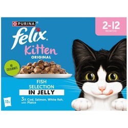 Felix Original Kitten Fish Selection in Jelly 12 pcs
