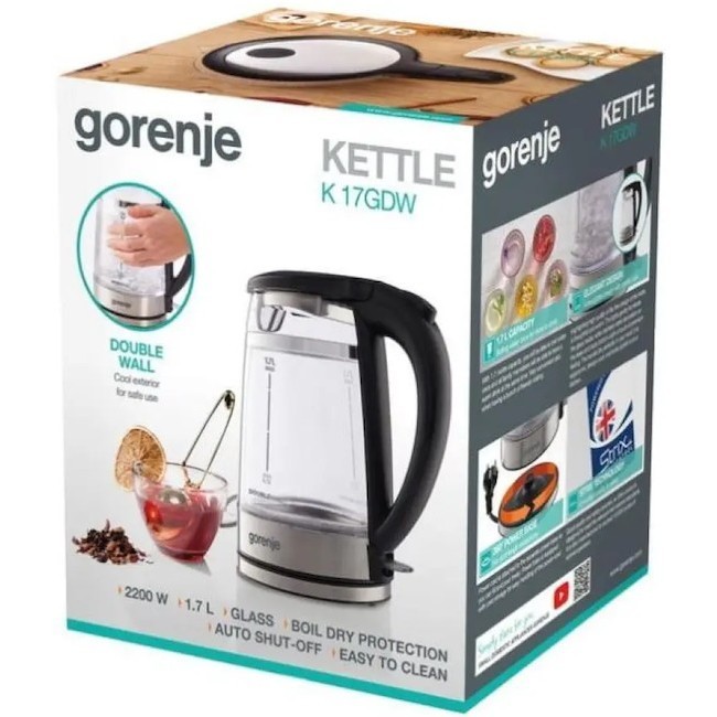 Gorenje K 17 GDW 2200&nbsp;Вт 1.7&nbsp;л  нержавейка