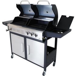 Charles Bentley Dual Fuel Gas & Charcoal BBQ Grill