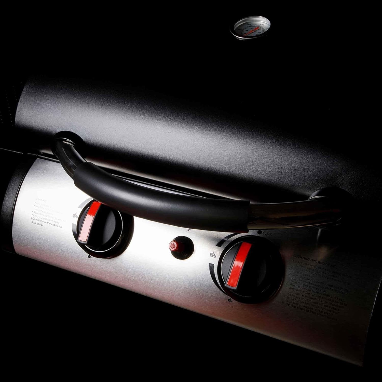 Dellonda 2 Burner Gas BBQ Grill with Piezo Ignition, Built-In Thermometer