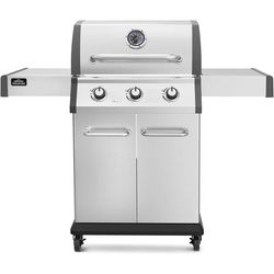 Dellonda 3 Burner Deluxe Gas BBQ Grill with Piezo Ignition